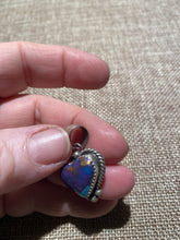 Purple Mojave heart pendant