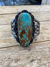 Large Single Stone Heavy sterling bracelet