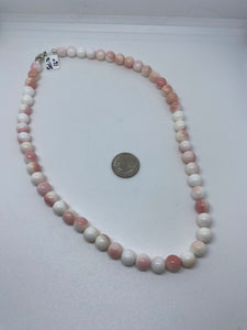Barbie Pink Conch Rolled Beads 16 inch