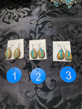 Kingman Ribbon Turquoise dangle earrings