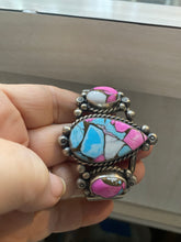 The cotton candy triple stone Bracelet