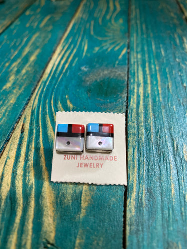 Zuni stud earrings