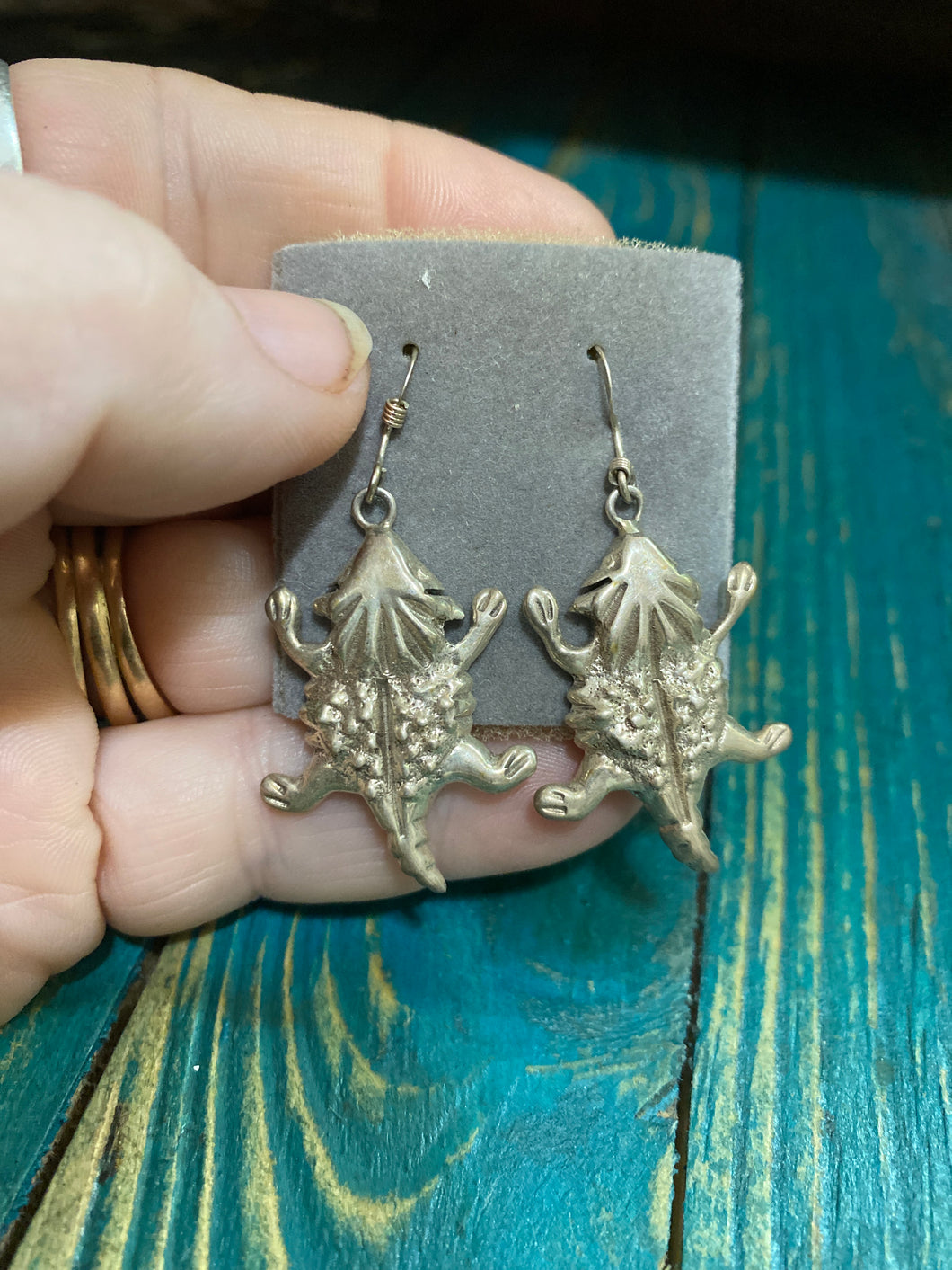 The Horned Toad earrings