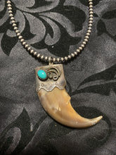 The sterling silver with sleeping beauty, turquoise claw Pendant! PENDANT ONLY ￼