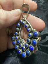 Lapis cluster Pendant