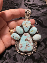 The Adventure" huge Dry Creek Turquoise pendant
