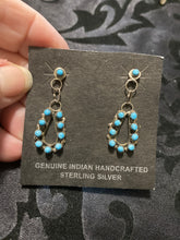 Simple but outstanding dangle turquoise earrings
