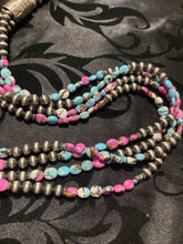 The cotton candy 24 inch multi strand necklace