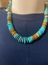 "The Fiesta" necklace has a multitude of different colors of turquoise!