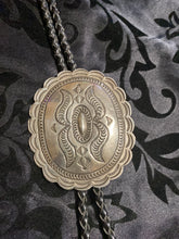 Sterling silver Concho bolo created by Carson Black goat