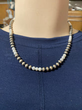 Freshwater pearls and 6 mm Navajo pearls 18  in