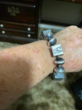 STAMPED CUBE, DISK STRETCHY BRACELETS