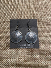 Dime dangle earrings