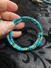 New arrival:  Navajo Pearls and Turquoise on memory wire!
