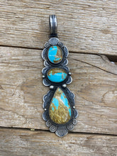 Long Kingman Multi Stone Pendant