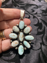 Dry Creek turquoise cluster Pendant with nine stones “ The Truly”