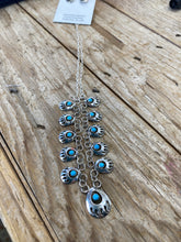 Mini sterling, silver bear claw necklace