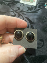Over sized Black onyx ￼stud earrings