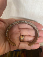 "The Corn Field" copper and sterling bracelet