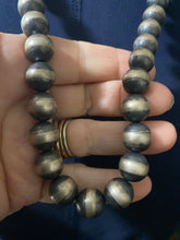 Navajo pearls necklace 24 inches 12 mm beads
