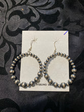 The Navajo Pearl Circle earrings 1 1/2 inch
