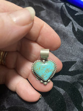 #4 turquoise heart pendant