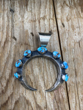 The golden Hill, seven Turquoise Stone Tufa Pendant