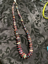 22 inch purple Spiny oyster and turquoise necklace
