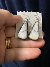 The Whites! EK NAVAJO, WHITE BUFFALO EARRINGS