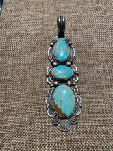 #8 turquoise Navajo made pendant