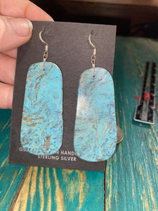 Kingman 3 inch slab earrings