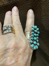 LONG TURQUOISE CLUSTER RINGS