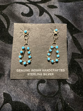 Simple but outstanding dangle turquoise earrings