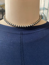 Choker length 14 inch beads 6mm Navajo pearl necklace
