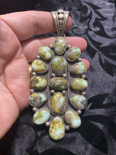 The Big Palomino, multi stone pendant with a large bail!