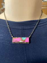 ￼Cotton candy bar necklace, sterling silver 16 inches