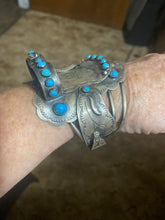 The Tim Yazzie saddle sterling silver bracelet