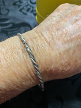 Sterling Silver Mix Twisted Bangle