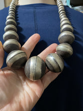 26 inch extra extra large Navajo pearls Sterling silver necklace