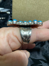 LONG TURQUOISE CLUSTER RINGS
