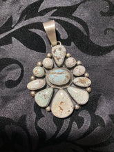 "The Dust Storm" Dry Creek turquoise cluster Pendant