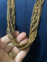 10 Strand brown Heishi bead necklace necklace