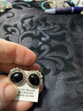 The black Onyx oval earrings! 1 inch