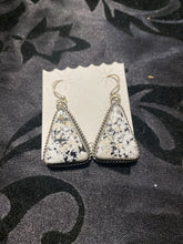 “ White Buffalo River Stone " earrings