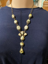 20 inch Palomino necklace with a 3 inch drop. This necklace has tons of color.