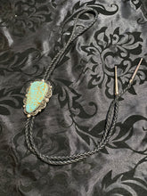 #8 turquoise, and sterling silver bolo