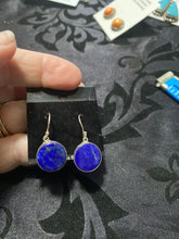 Lapis long dangle earrings