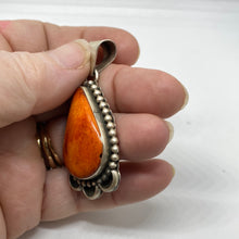 Orange spiny  Oyster pendant