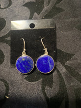 Lapis long dangle earrings