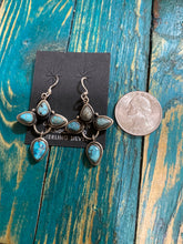 Simple but outstanding dangle turquoise earrings